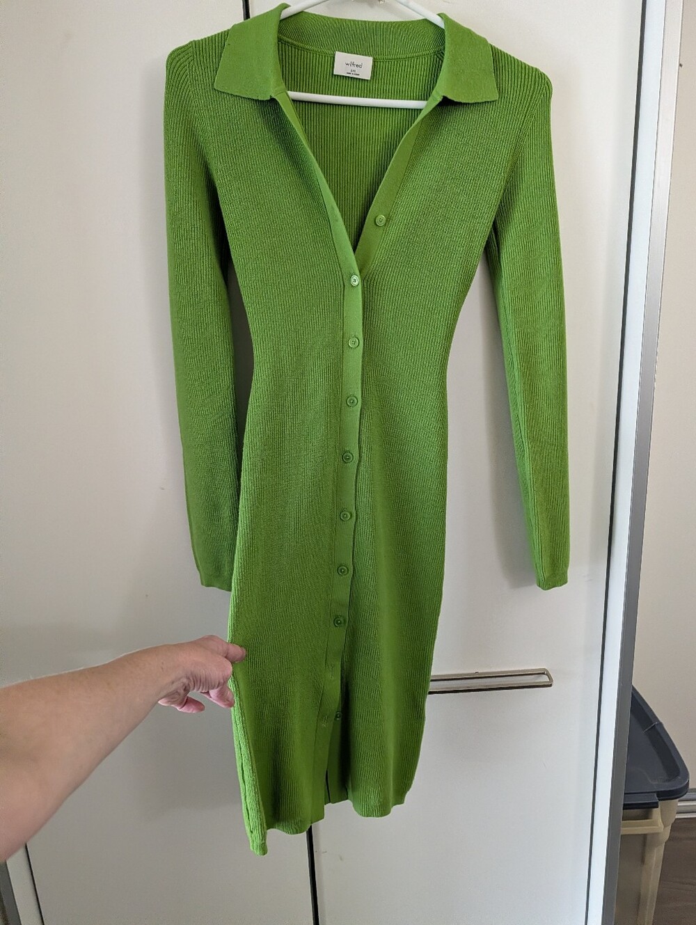New Cucumelon Green Wilfred Dress Size Xxs Perfect Condition Never Worn